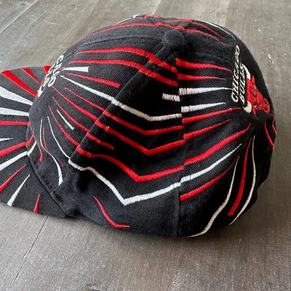 Vintage Chicago Bulls SnapBack Hat Cap Drew Pearson Fireworks NBA Jordan - Picture 3 of 7